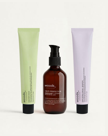 Woods Copenhagen 3-Step Routine – hudplejesortiment til sensitiv hud