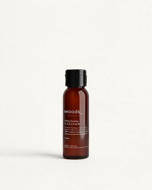 Woods Copenhagen Daily Foaming Cleanser – 50 ml rejsestrørrelse
