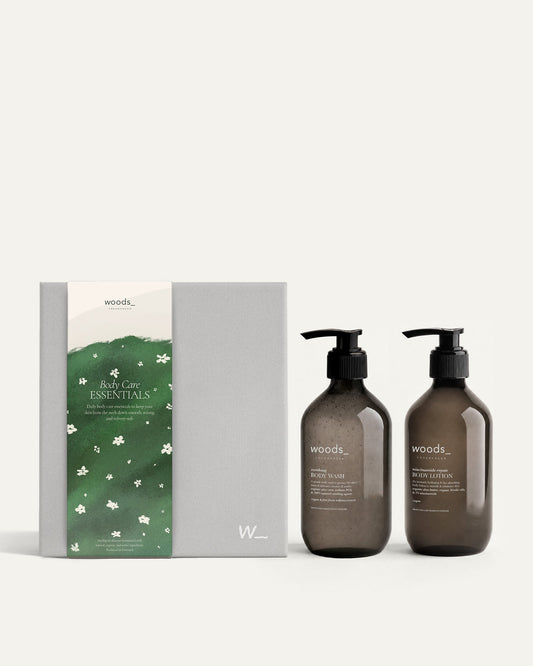 Woods Copenhagen Body Care Essentials – gavesæt med bodywash og bodylotion