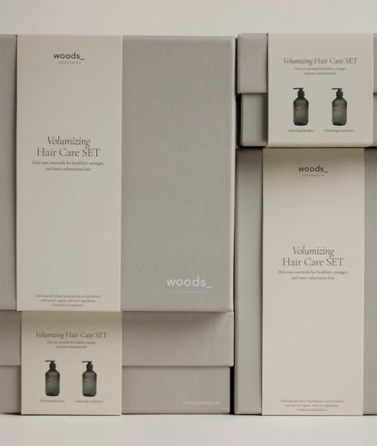 Woods Copenhagen Volumizing Hair Care Set – organiske aktiver til hårvolumen